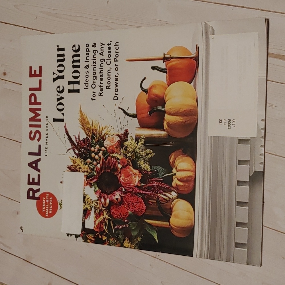 5/$10 Real Simple October 2021 Love Your Home Magazine